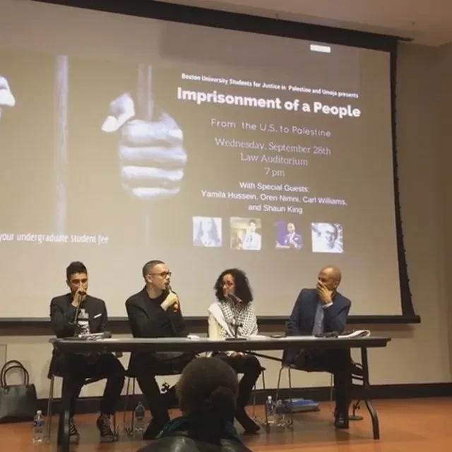 Imprisonment of a People From the U.S. to Palestine, BU SJP panel Facebook Sep 28 2016_Carlton Williams Calls Israel White Supremacist_#67